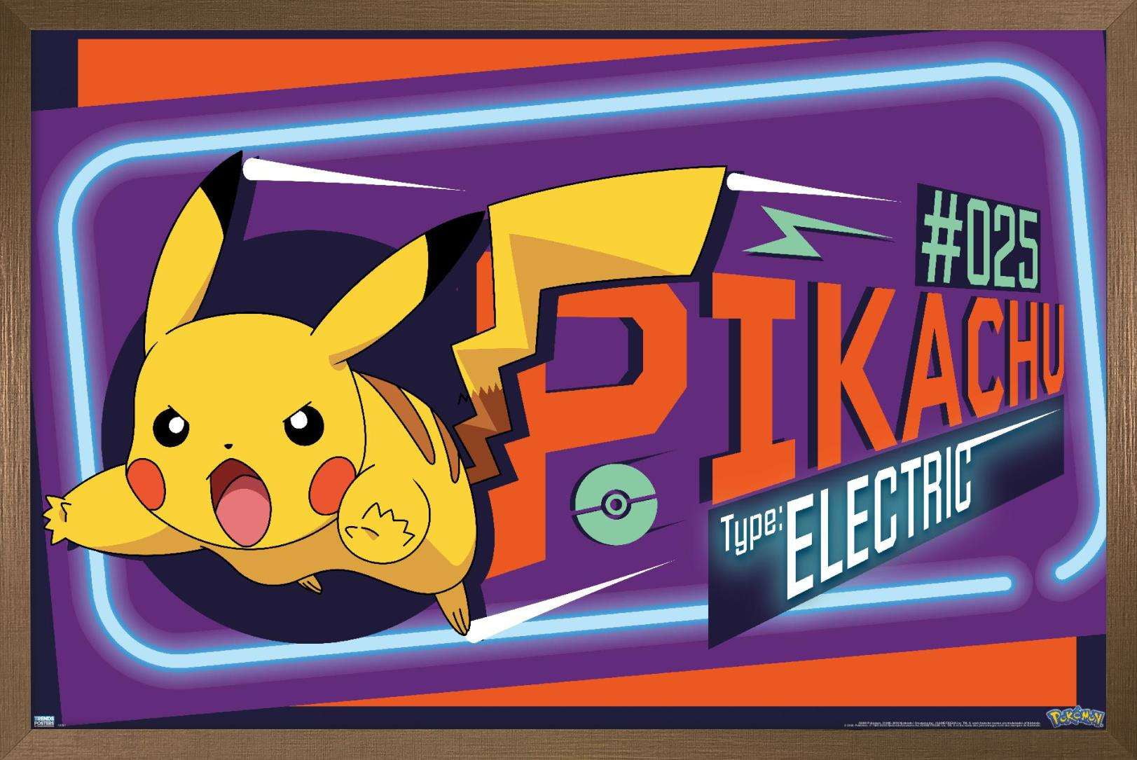 Pokémon - Pikachu, Eevee, And Its Evolutions Wall Poster, 14.725