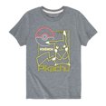 thumbnail image 1 of Pokémon - Neon Pikachu - Youth Short Sleeve Graphic T-Shirt, 1 of 4