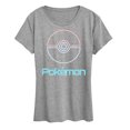 thumbnail image 1 of Pokémon - Neon Pokeball With Logo  - Women's Short Sleeve Graphic T-Shirt, 1 of 5