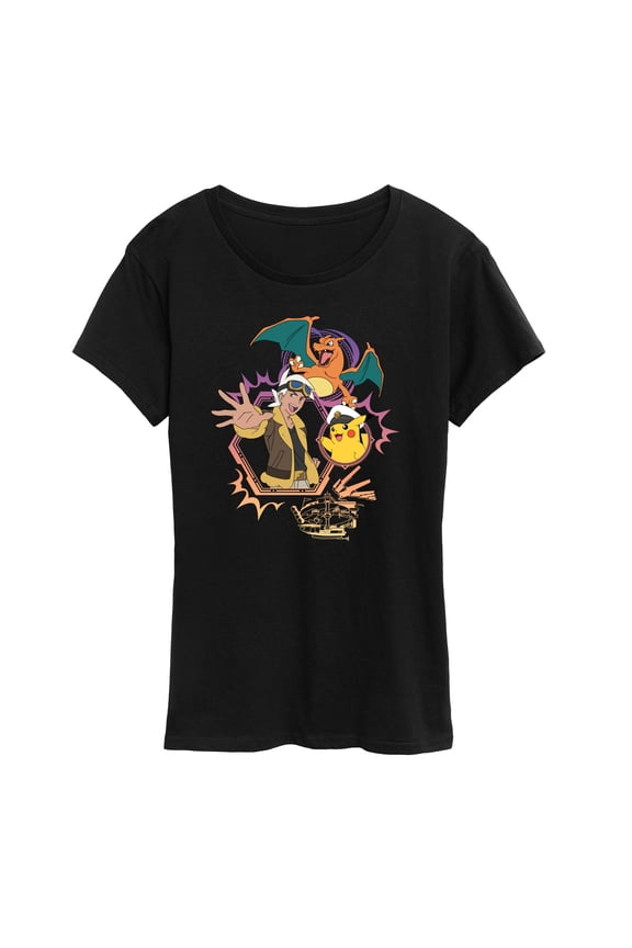 Pokémon - New Horizons - Friede Cap Charizard - Ladies Short Sleeve Graphic T-Shirt