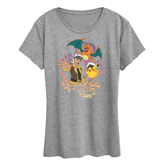 Pokémon - New Horizons - Friede Cap Charizard - Ladies Short Sleeve Graphic T-Shirt