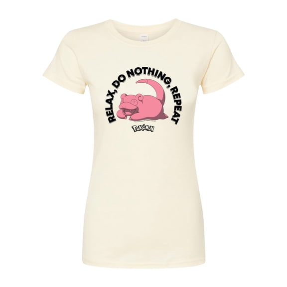 Pokémon - No Thoughts - Juniors Fitted Graphic T-Shirt