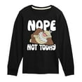 thumbnail image 1 of Pokémon - Nope Not Today Slaking - Toddler And Youth Long Sleeve Graphic T-Shirt, 1 of 5