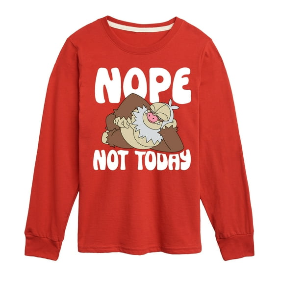Pokémon - Nope Not Today Slaking - Toddler And Youth Long Sleeve Graphic T-Shirt