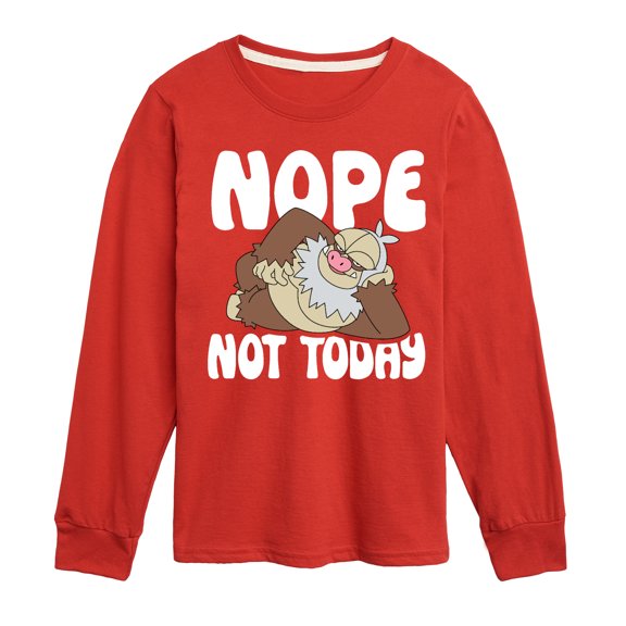 Pokémon - Nope Not Today Slaking - Toddler And Youth Long Sleeve Graphic T-Shirt