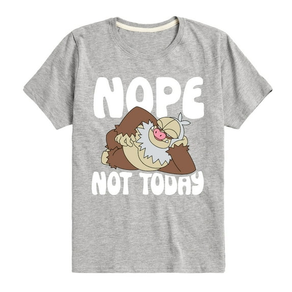 Pokémon - Nope Not Today Slaking - Toddler And Youth Short Sleeve Graphic T-Shirt