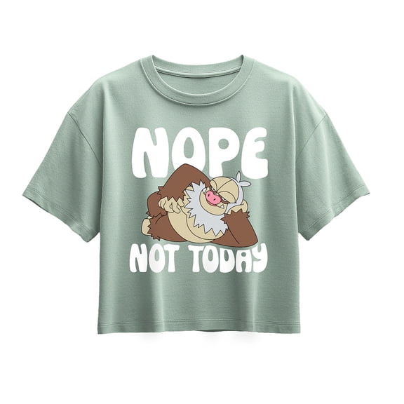 Pokémon - Nope Not Today Slaking  - Youth Girl Short Sleeve Boxy Tee