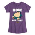 thumbnail image 1 of Pokémon - Nope Not Today Snorlax - Youth Girls Short Sleeve Graphic T-Shirt, 1 of 6
