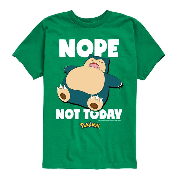 Pokémon - Nope Not Today Snorlax - Youth Short Sleeve Graphic T-Shirt