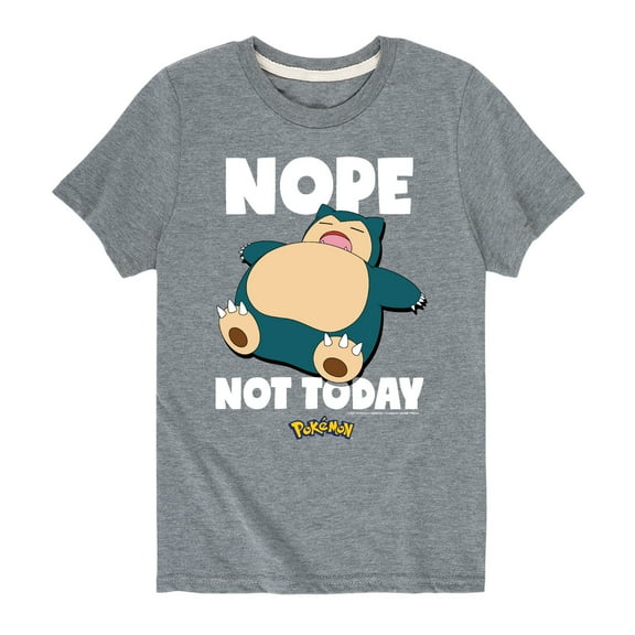 Pokémon - Nope Not Today Snorlax - Youth Short Sleeve Graphic T-Shirt
