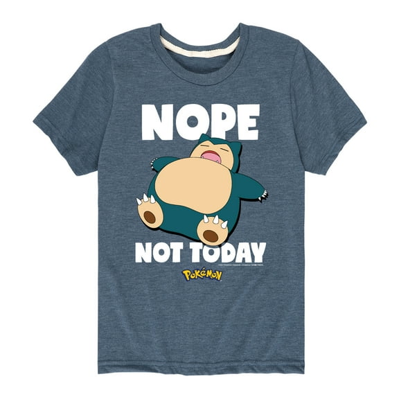 Pokémon - Nope Not Today Snorlax - Youth Short Sleeve Graphic T-Shirt