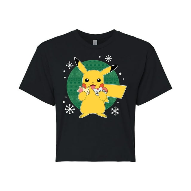Pokémon - Official Cookie Taster - Juniors Cropped Cotton Blend T-Shirt