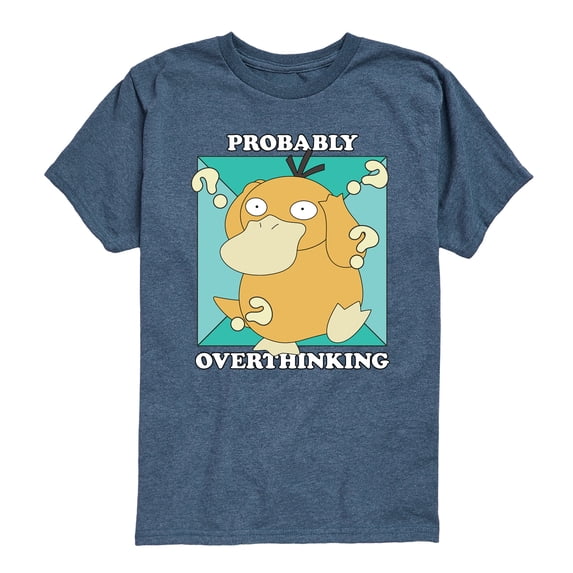 Pokémon - Overthinking - Youth Boys Short Sleeve Graphic T-Shirt