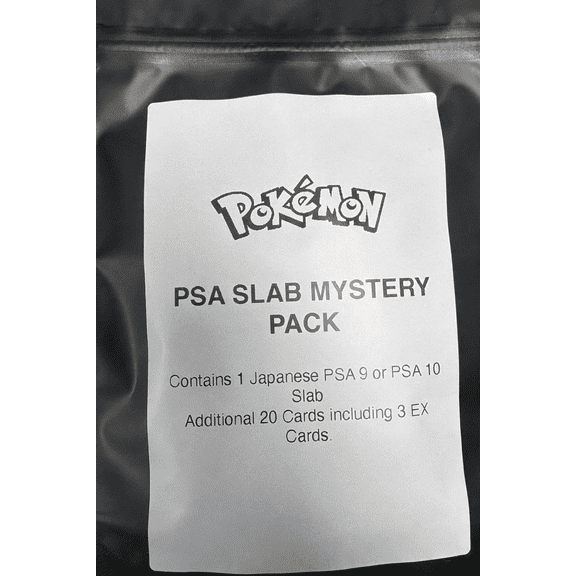 Pokmon PSA Slab Mystery Pack, Japanese, Guaranteed PSA 9 or PSA 10 Slab, 20 Additional Cards, 3 EX Cards