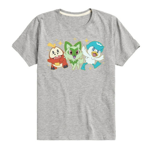 Pokémon - Paldea Starters - Boy's Youth Short Sleeve Graphic T-Shirt