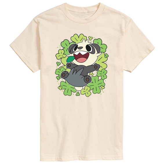 Pokémon - Pancham Shamrocks Collage - Men's Short Sleeve Graphic T-Shirt