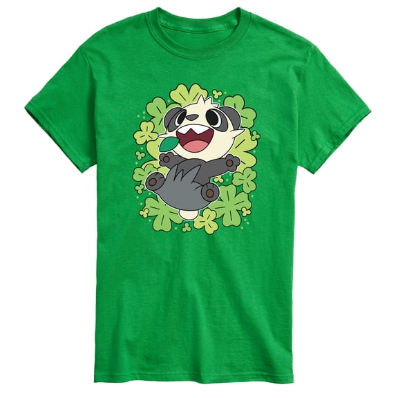 Pokémon - Pancham Shamrocks Collage - Men's Short Sleeve Graphic T-Shirt