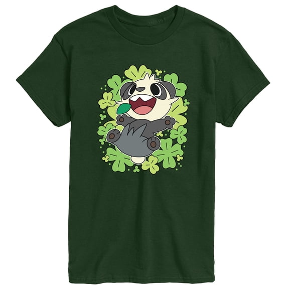 Pokémon - Pancham Shamrocks Collage - Men's Short Sleeve Graphic T-Shirt