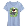 thumbnail image 1 of Pokémon - Pancham Shamrocks Collage - Women's Short Sleeve Graphic T-Shirt, 1 of 3
