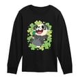 thumbnail image 1 of Pokémon - Pancham Shamrocks Collage - Youth Boys Long Sleeve Graphic T-Shirt, 1 of 4