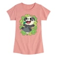 thumbnail image 1 of Pokémon - Pancham Shamrocks Collage - Youth Girls Fitted Short Sleeve T-Shirt, 1 of 4