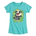 thumbnail image 1 of Pokémon - Pancham Shamrocks Collage - Youth Girls Fitted Short Sleeve T-Shirt, 1 of 4