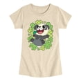 thumbnail image 1 of Pokémon - Pancham Shamrocks Collage - Youth Girls Fitted Short Sleeve T-Shirt, 1 of 4