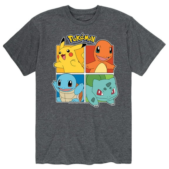 Pokémon - Partner Squares - Men's Short Sleeve Graphic T-Shirt