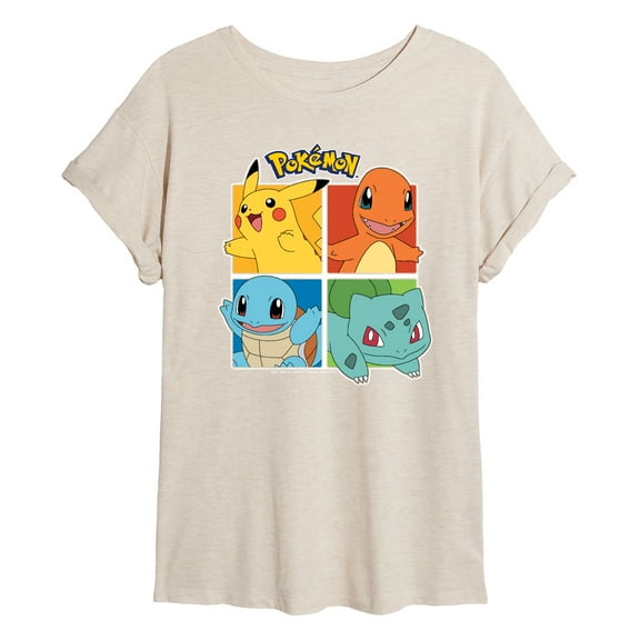 Pokémon - Partner Squares - Women's Oversized T-Shirt