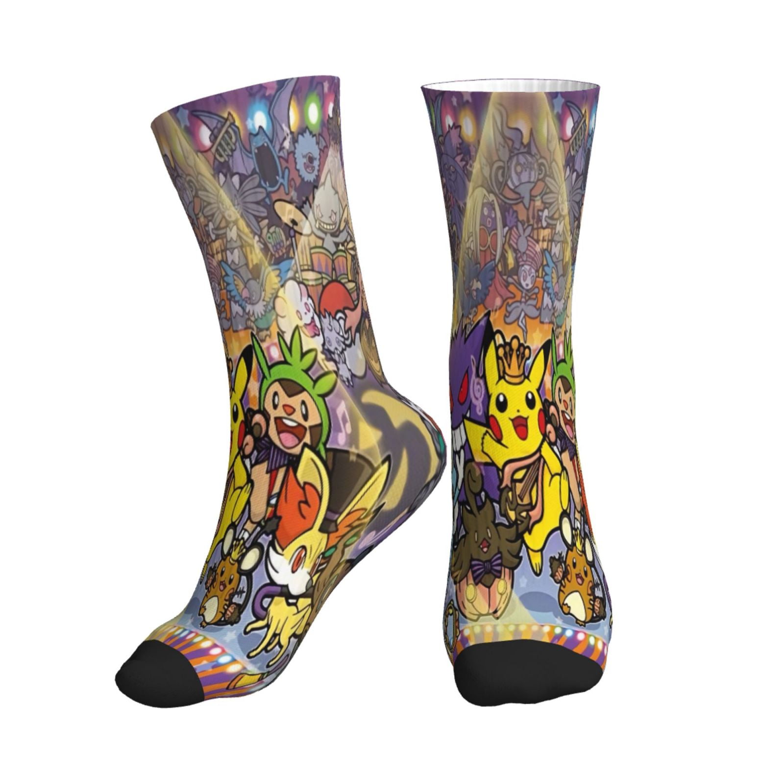 Christmas Socks,Pokémon Party Socks For Men Women,Novelty Crew Socks