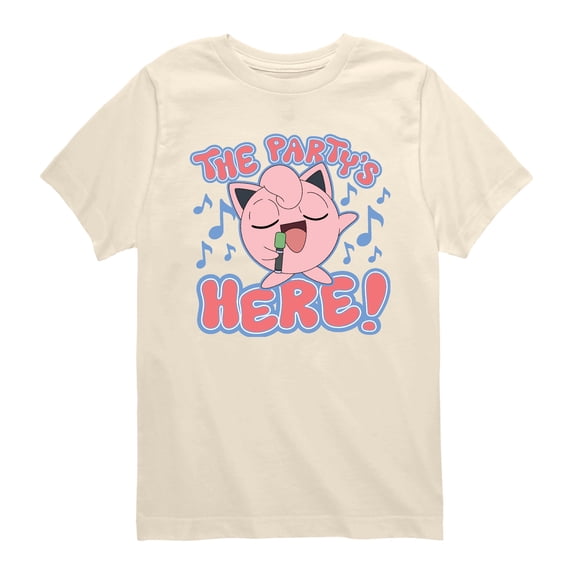 Pokémon - Party's Here - Youth Boys Short Sleeve Graphic T-Shirt