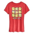 thumbnail image 1 of Pokémon - Pastel Pikachu Expression Grid  - Women's Short Sleeve Graphic T-Shirt, 1 of 5