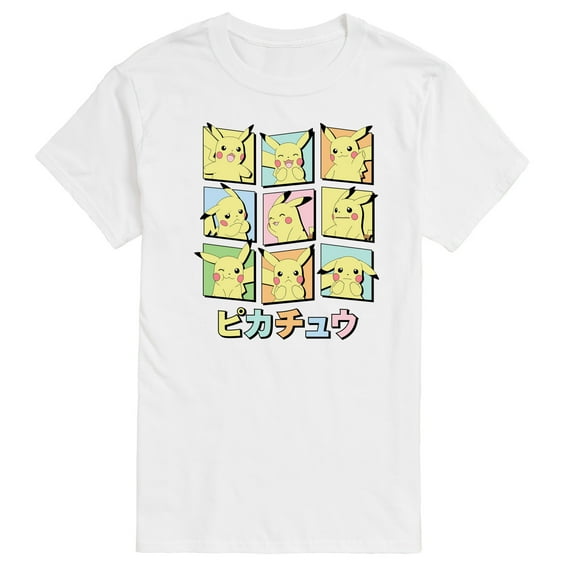 Pokémon - Pastel Pikachu Expressions - Men's Short Sleeve Graphic T-Shirt