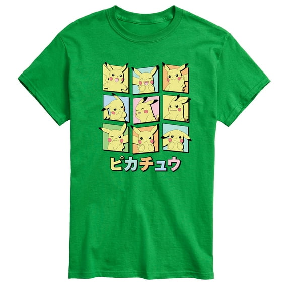 Pokémon - Pastel Pikachu Expressions - Men's Short Sleeve Graphic T-Shirt