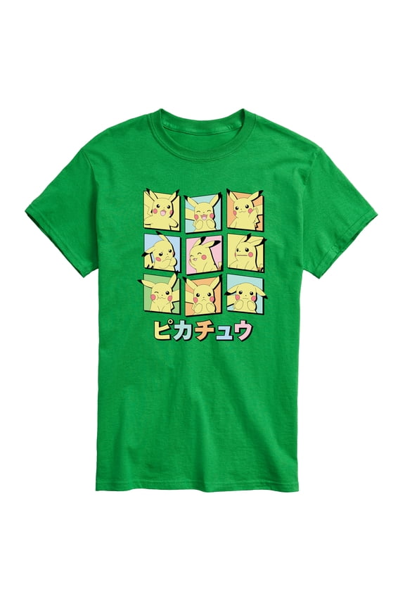 Pokémon - Pastel Pikachu Expressions - Men's Short Sleeve Graphic T-Shirt