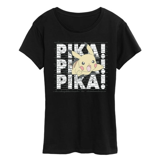 Pokémon - Pastel Pikachu Wall Break  - Women's Short Sleeve Graphic T-Shirt