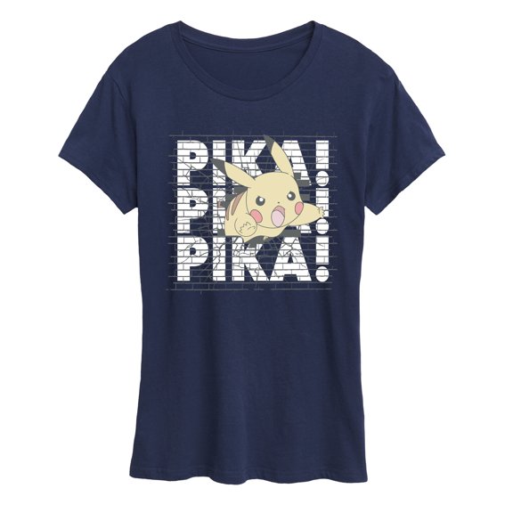 Pokémon - Pastel Pikachu Wall Break  - Women's Short Sleeve Graphic T-Shirt