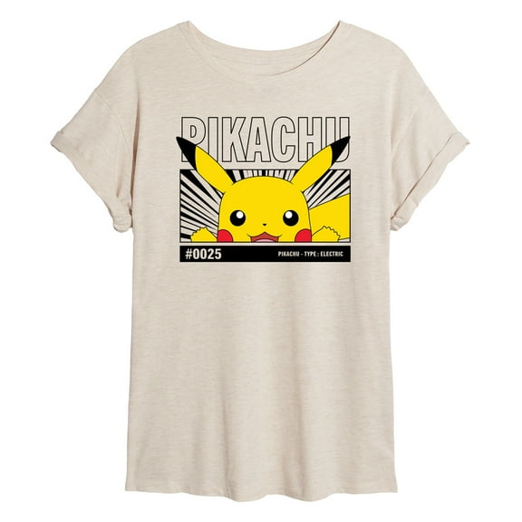 Pokémon - Peeking Pikachu - Juniors Muscle T-Shirt