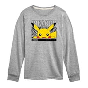 Pokémon - Peeking Pikachu - Kids Long Sleeve Tee