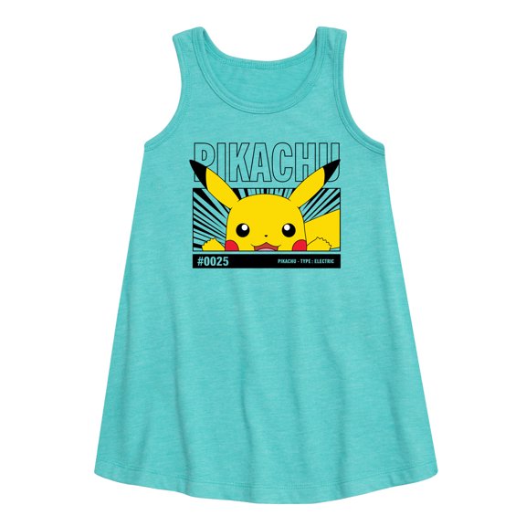 Pokémon - Peeking Pikachu - Youth Girls A-line Dress