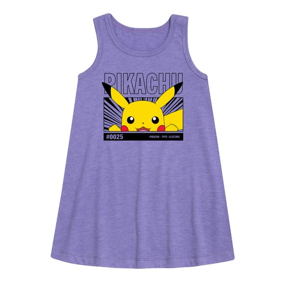 Pokémon - Peeking Pikachu - Youth Girls A-line Dress