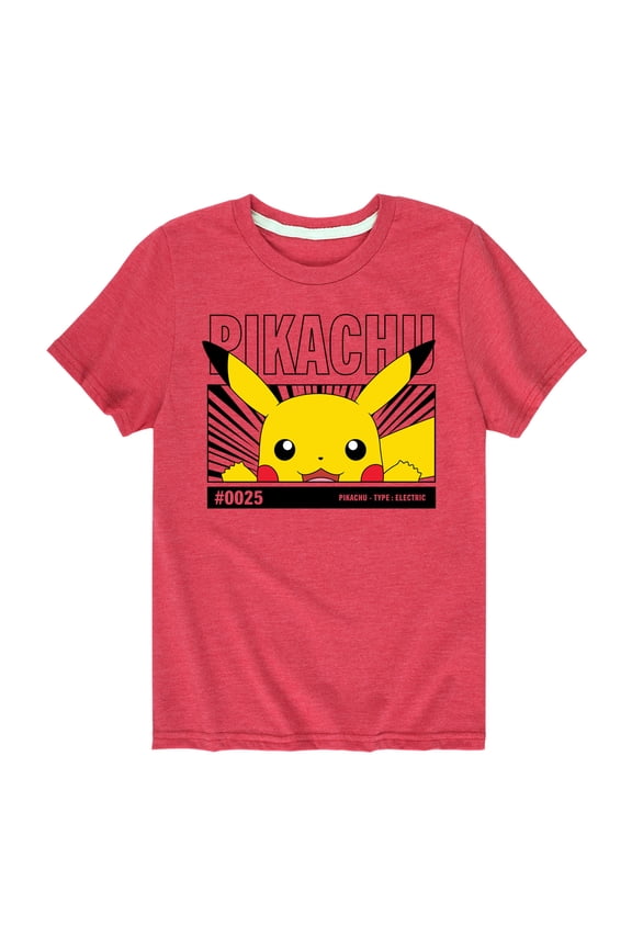 Pokémon - Peeking Pikachu - Youth Short Sleeve Graphic T-Shirt
