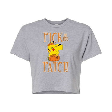 Pokémon - Pick Of The Patch - Juniors Cropped Cotton Blend T-Shirt