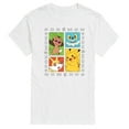 thumbnail image 1 of Pokémon - Pickachu Chespin Fennekin Froakie Grid-Men's Short Sleeve Graphic T-Shirt, 1 of 4