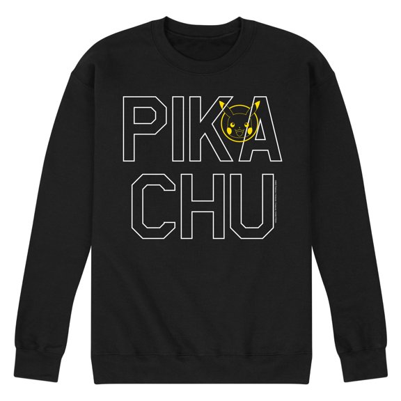 Pokémon - Pika Blocks - Men's Crew Neck Fleece Pullover
