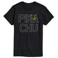 thumbnail image 1 of Pokémon - Pika Blocks - Men's Short Sleeve Graphic T-Shirt, 1 of 5