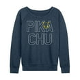 thumbnail image 1 of Pokémon - Pika Blocks - Women's Lightweight French Terry Long Sleeve Shirt, 1 of 5
