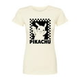 thumbnail image 1 of Pokémon - Pika Checkers - Juniors Fitted Graphic T-Shirt, 1 of 5