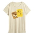 thumbnail image 1 of Pokémon - Pika Eevee Marker - Women's Short Sleeve Graphic T-Shirt, 1 of 4