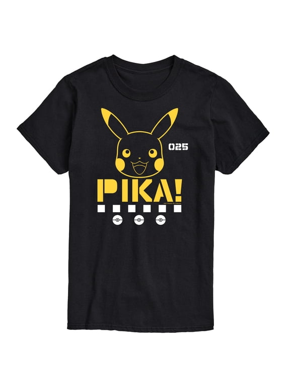 Pokémon - Pika Face Men's Short Sleeve Graphic T-Shirt